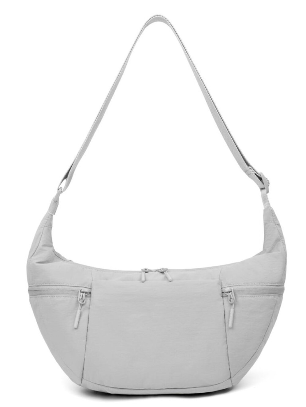 Nylon Crescent Crossbody Bag, Sloughy Shoulder Hobo Bag for Women, Lightweight